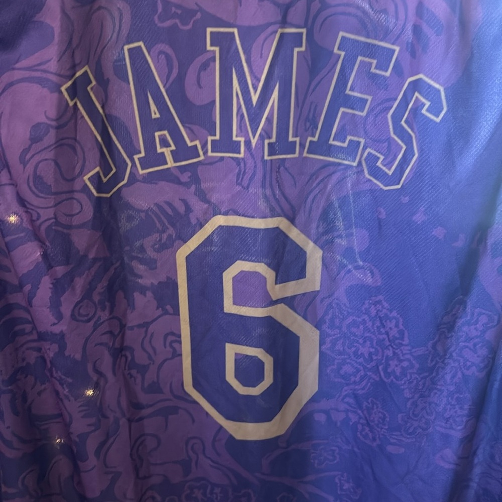 New Nike LeBron James Purple Swingman Jersey 4XL! NWT! - Picture 7 of 7